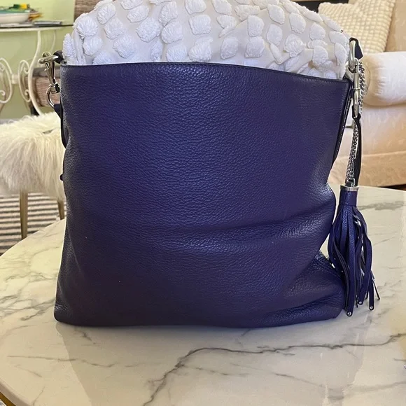 Michael Kors deep purple Crossbody Bag with Tassel - Picture 4 of 11